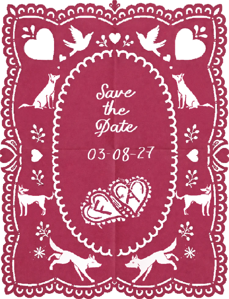 Save the Date — Fiorella & Antonio, 03‧08‧27